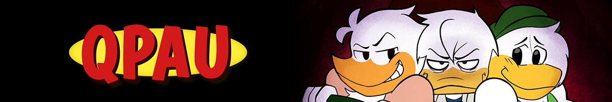 QPAU webcomic banner image.